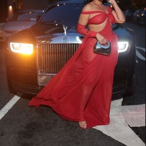 Elegant Red Evening Gown
